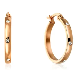 Boucles d'oreilles Sparkle rose doré