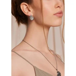 Boucles d'oreilles Thalina argentées