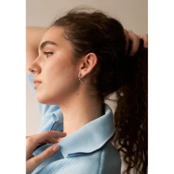 Boucles d'oreilles Wave argentées