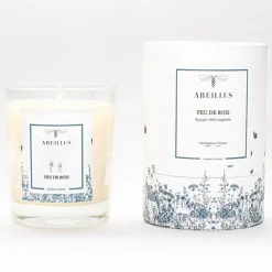 Bougie parfumée Jardin en hiver Feu de bois ivoire - 45h