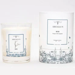 Bougie parfumée Jardin en hiver Feu de bois ivoire - 45h