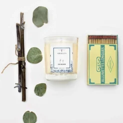 Bougie parfumée Jardin en hiver Feu de bois ivoire - 45h