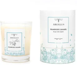 Bougie parfumée Jardin rêvé Jardin des délices Framboise caramel ivoire - 45h