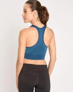 Brassière de sport Seamless Medium bleu aile sarcelle