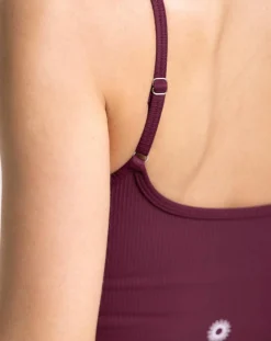 Brassière Lotus rouge bordeaux