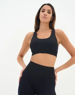 Brassière Malte noir/bleu