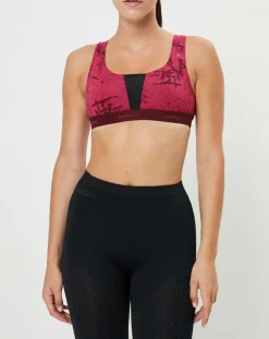 Brassière Padded Médium imprimée sangria