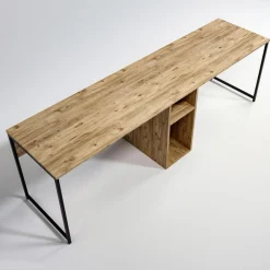 Bureau ikili calisma chêne - 240x74x60 cm