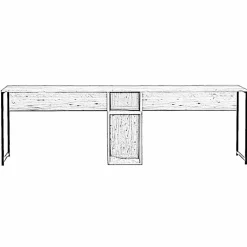Bureau ikili calisma chêne - 240x74x60 cm