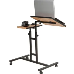 Bureau mobile à roulettes Glen 768 noir - 67x87x45.5 cm