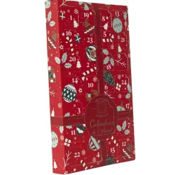 Calendrier de l'avent Photophores & Bougies Parfumées rouge - 21.7x37x4.2 cm