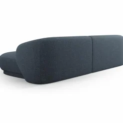 Canapé angle droit Linden Chenille 4 Places bleu - 289x177x72 cm