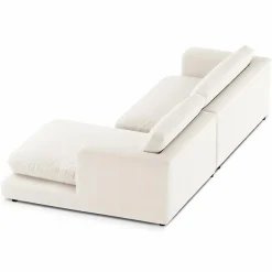 Canapé d'angle droit Daphne 4 Places Ivoire - 270x170x86 cm