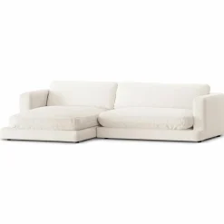 Canapé d'angle Gauche Daphne 4 Places Ivoire - 270x170x86 cm