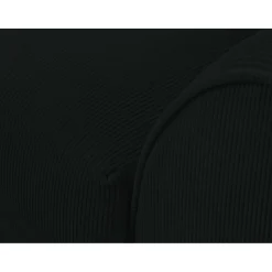 Canapé d'angle Gauche Quince Velours côtelé 4 Places noir - 221x171x80 cm