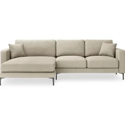 Canapé d'angle Gauche Venus 4 Places beige - 248x160x90 cm