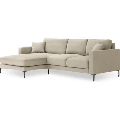 Canapé d'angle Gauche Venus 4 Places beige - 248x160x90 cm