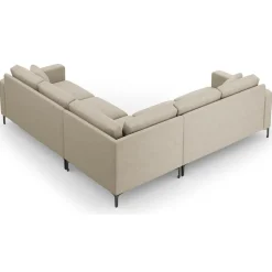 Canapé d'angle Symétrique Venus 5 Places beige - 250x238x90 cm