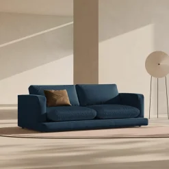 Canapé Daphne 3 Places Bleu Marine - 210x105x86 cm