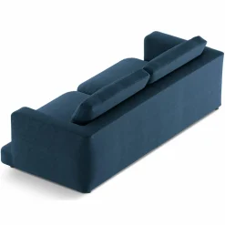 Canapé Daphne 3 Places Bleu Marine - 210x105x86 cm