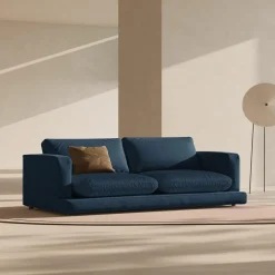 Canapé Daphne 4 Places Bleu Marine - 240x105x86 cm