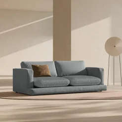 Canapé Daphne 3 Places Gris Foncé - 210x105x86 cm