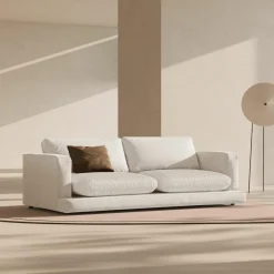 Canapé Daphne 4 Places Ivoire - 240x105x86 cm