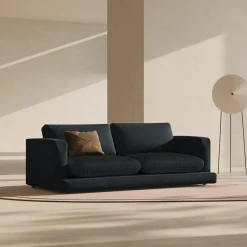 Canapé Daphne 3 Places Noir - 210x105x86 cm