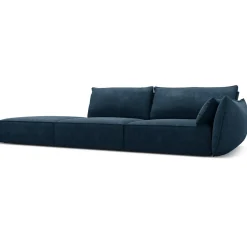 Canapé droit Vanda 4 Places bleu roi - 286x100x85 cm