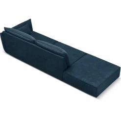 Canapé droit Vanda 4 Places bleu roi - 286x100x85 cm