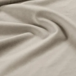 Canapé en Velours Daphne 4 Places Beige Clair - 240x105x86 cm