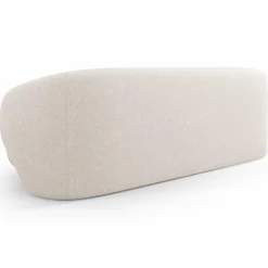 Canapé Linden 3 Chenille Places beige - 204x102x72 cm