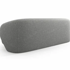 Canapé Linden 3 Chenille Places gris foncé - 204x102x72 cm