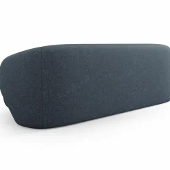 Canapé Linden 3 Chenille Places bleu - 204x102x72 cm