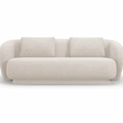 Canapé Linden Chenille 2 Places beige - 169x102x72 cm