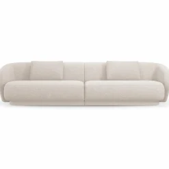 Canapé Linden Chenille 4 Places beige - 304x102x72 cm