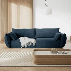 Canapé Vanda 3 Places bleu roi - 208x100x85 cm