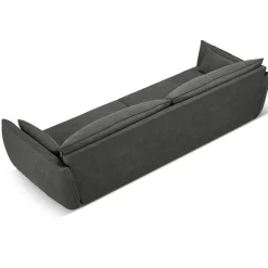 Canapé Vanda 4 Places gris foncé - 248x100x85 cm