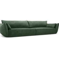 Canapé Vanda 4 Places vert bouteille - 248x100x85 cm
