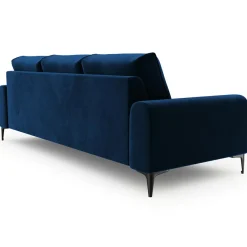 Canapé Velours Madara bleu roi - 222x102x90 cm