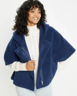 Cape en Fausse Fourrure Td02 Mont indigo
