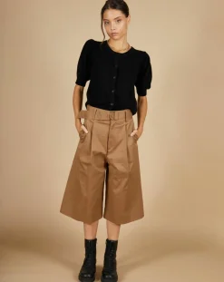 Cardigan 100% Cachemire Claire manches ballon noir