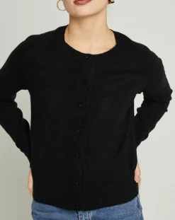 Cardigan 100% Cachemire Sonia noir