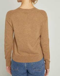 Cardigan 100% Cachemire Sonia beige chiné