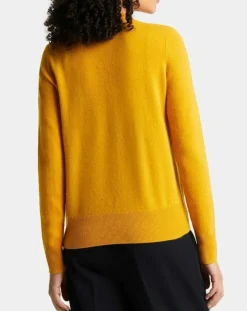 Cardigan 100% Cachemire Zacao jaune
