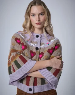 Cardigan 100% Laine Fox Farm unique