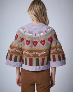 Cardigan 100% Laine Fox Farm unique