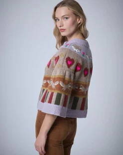 Cardigan 100% Laine Fox Farm unique