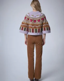 Cardigan 100% Laine Fox Farm unique