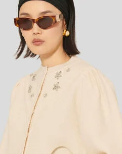 Cardigan 100% Laine Gustave écru